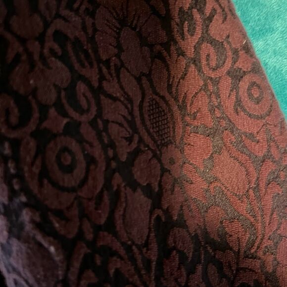 Chico’s Jacket M Purple Jacquard Damask Beaded Open Front Dressy Evening Formal* - Picture 5 of 9